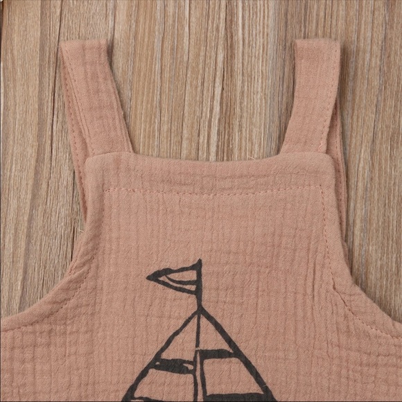 Brand New Muslin Sailboat Romper Size 12-18 Months - Picture 3 of 6